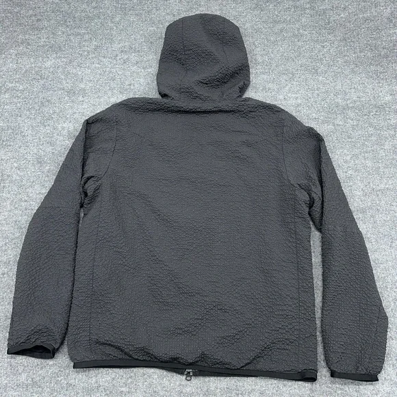 Nike Jacket Mens M Gray Black Sportswear‎ Tech Essentials Lined Woven Hoodie